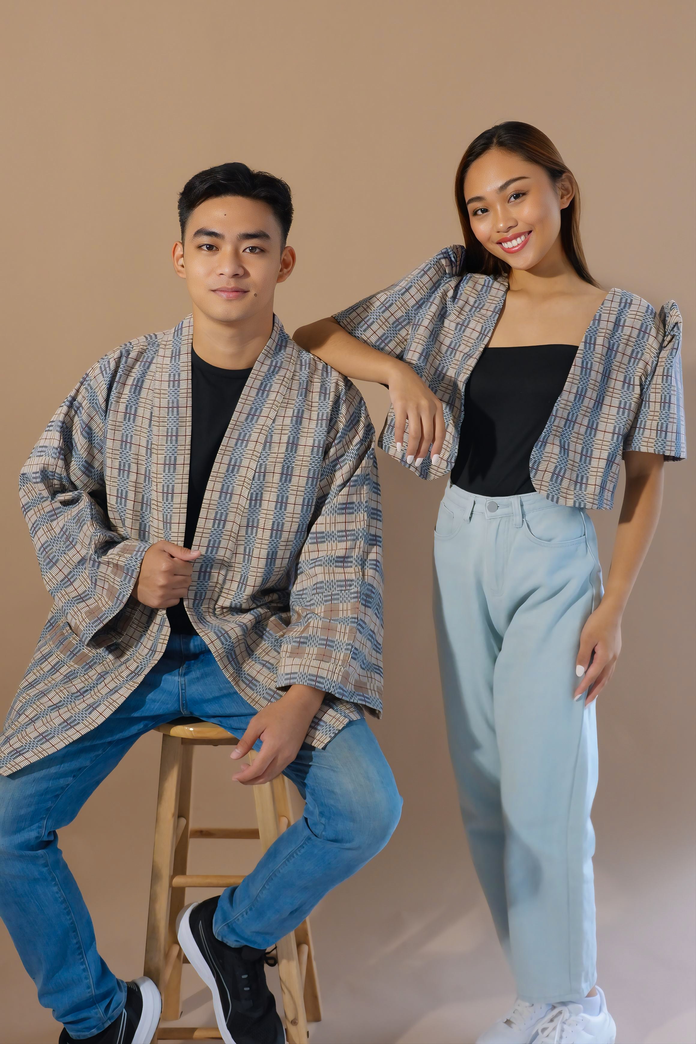 Handwoven Binakol Cropped Bolero - Mocha Women’s Blouse