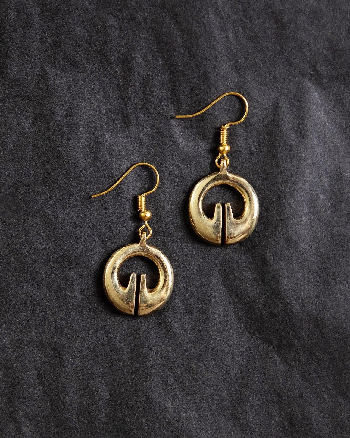 Lingling-o Earrings - Brass | Filipino earrings | Narra Studio