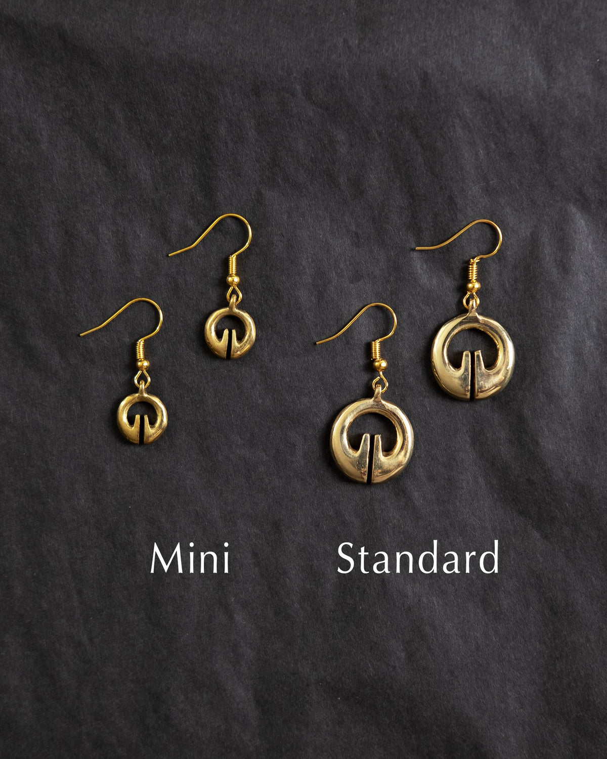 Mini Lingling-o Earrings - Brass | Narra Studio