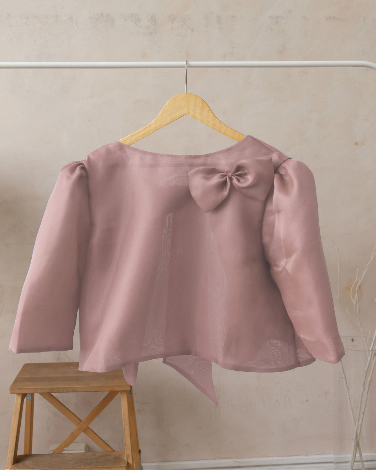 Organza Camisa – Antique Rose