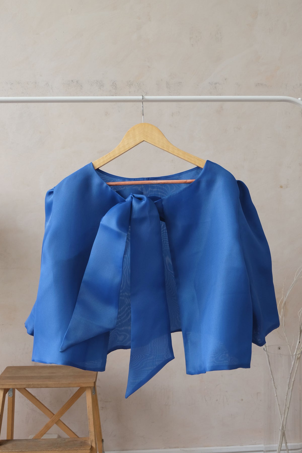 Organza Camisa – Cobalt Blue