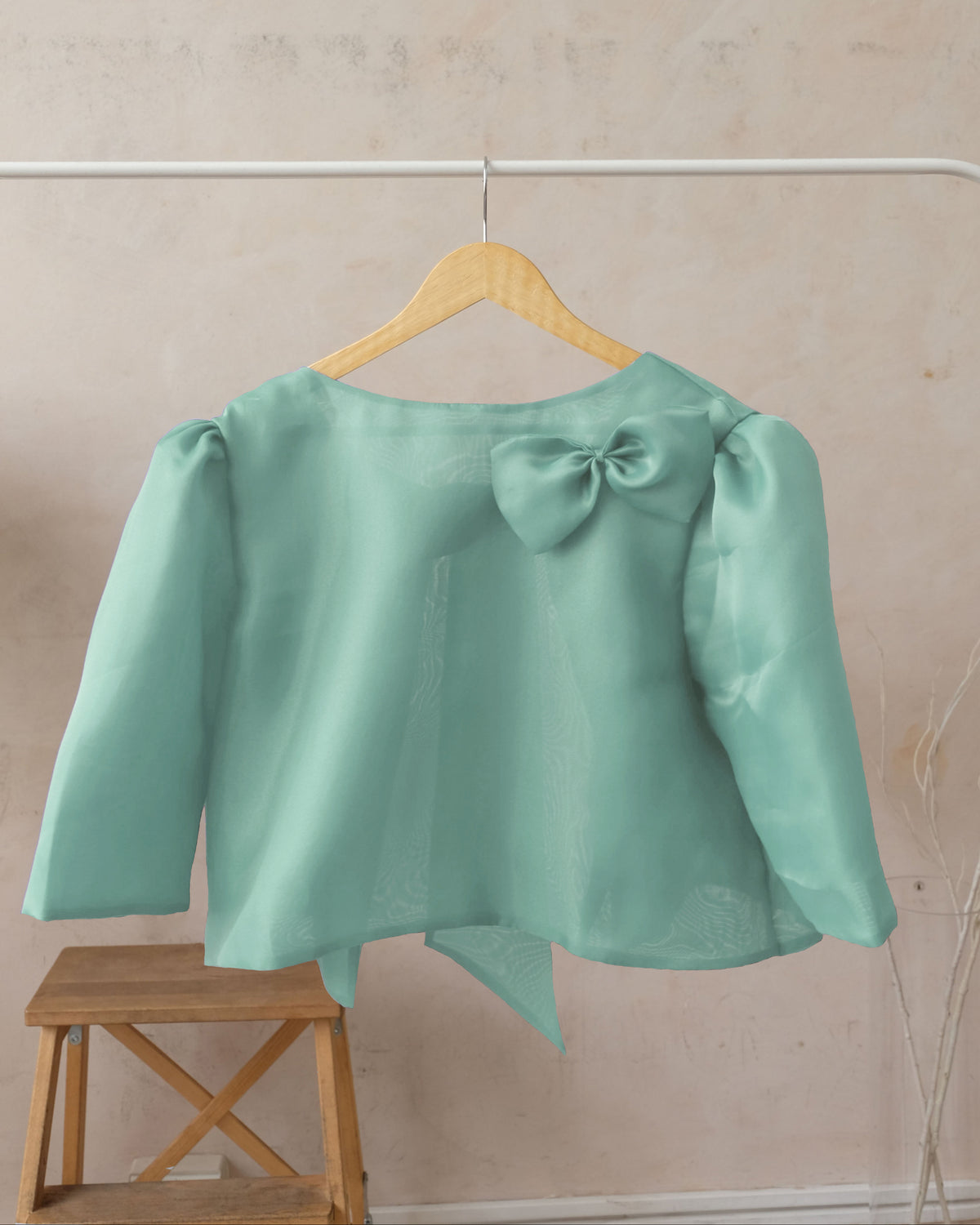 Organza Camisa – Seafoam Green