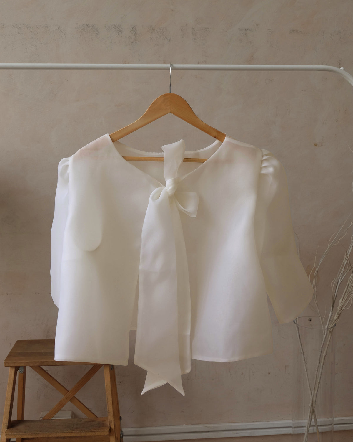 Organza Camisa – Cream
