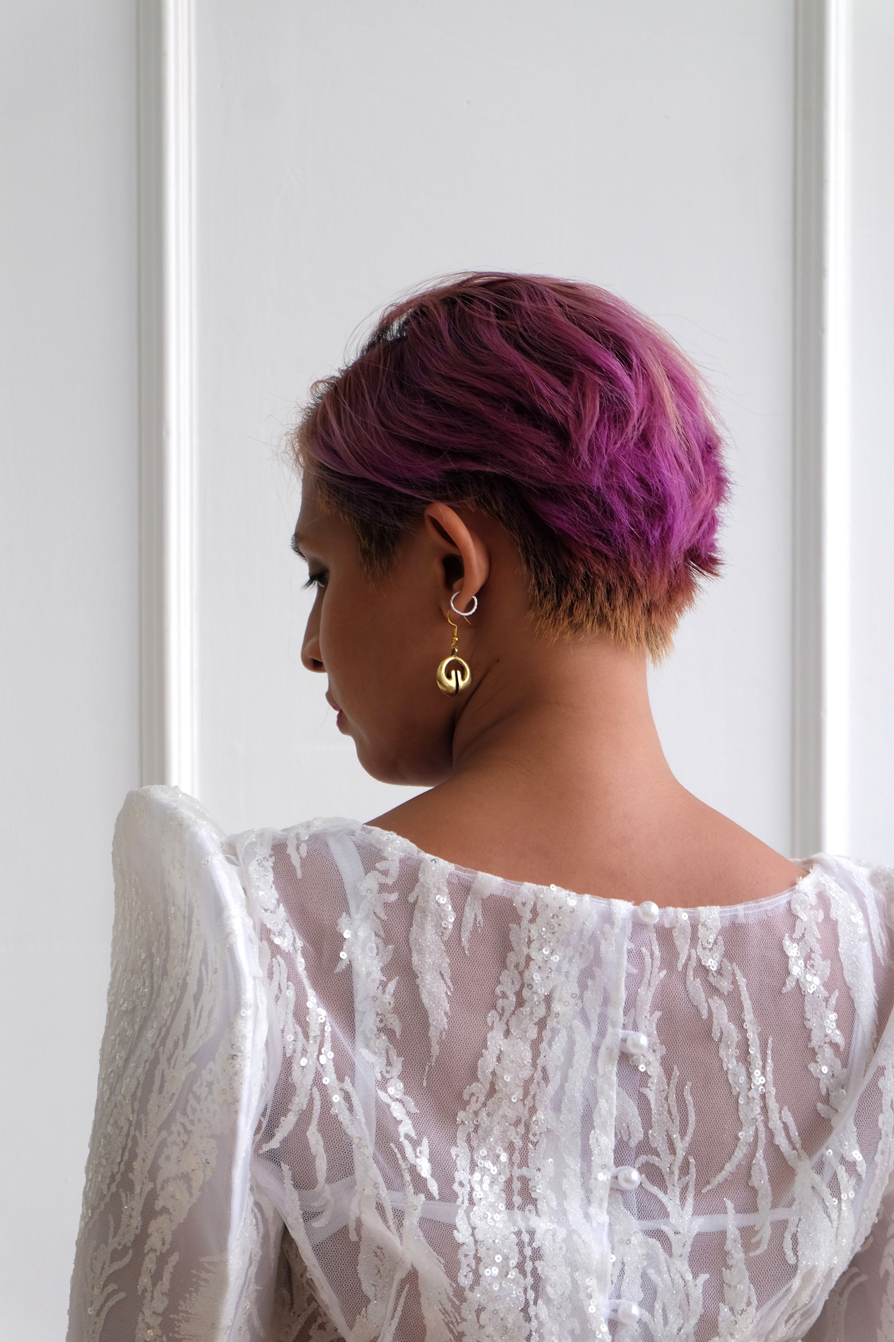 Lingling-o Earrings - Brass | Narra Studio