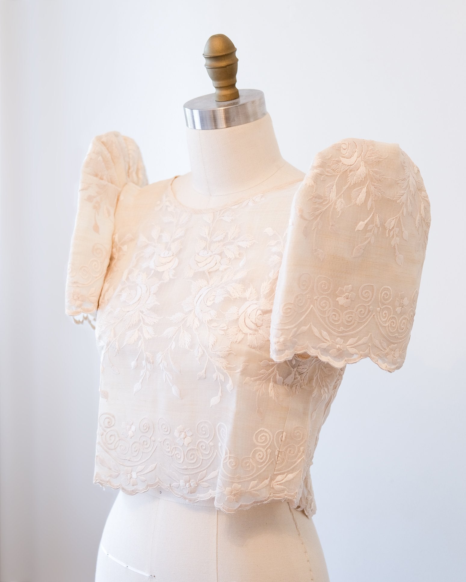 Heirloom Rose Terno – Cream (Made to Order) | Filipino jewelry | Narra Studio