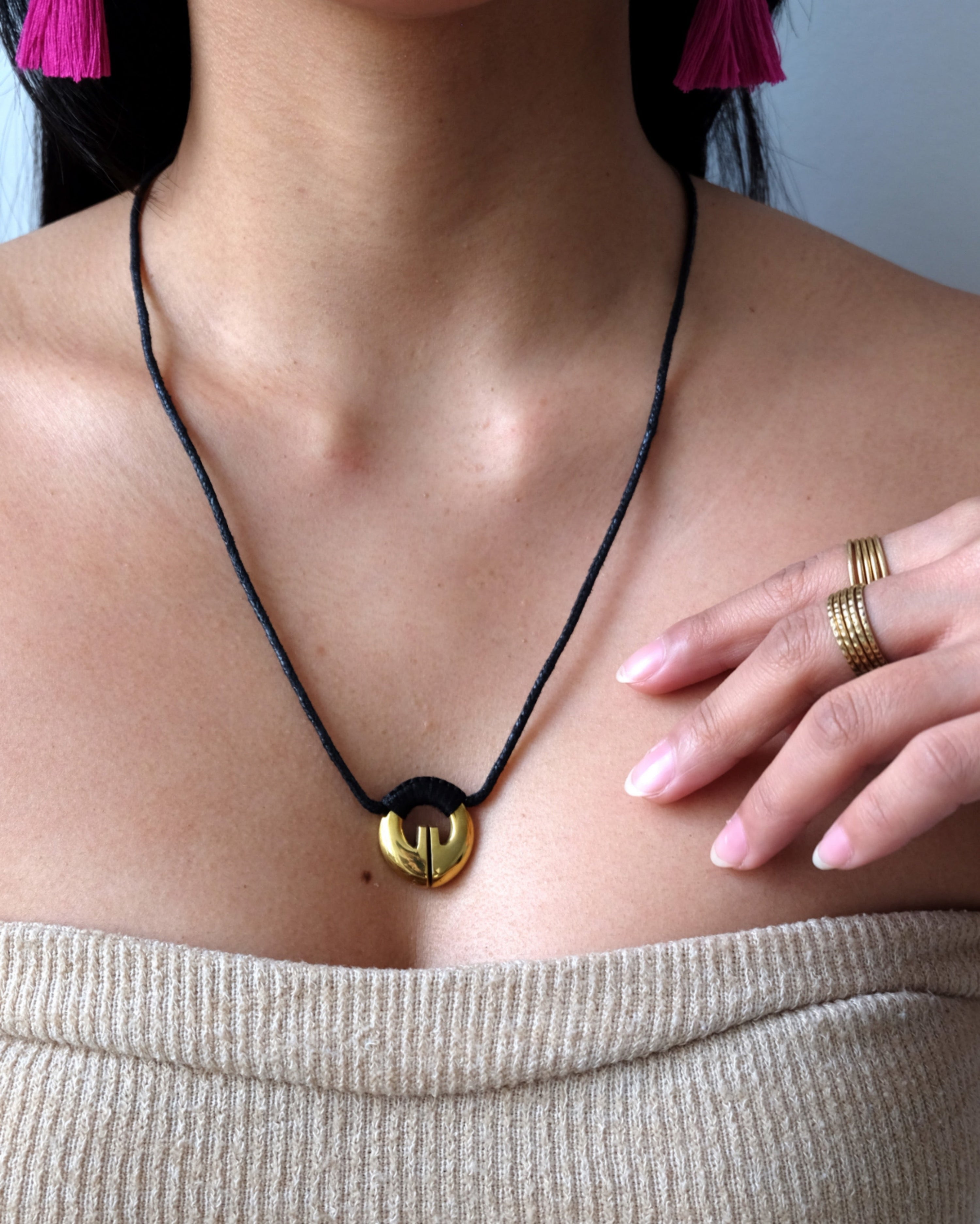 Ifugao Lingling-o Necklace - Brass / Silver Alloy | Narra Studio