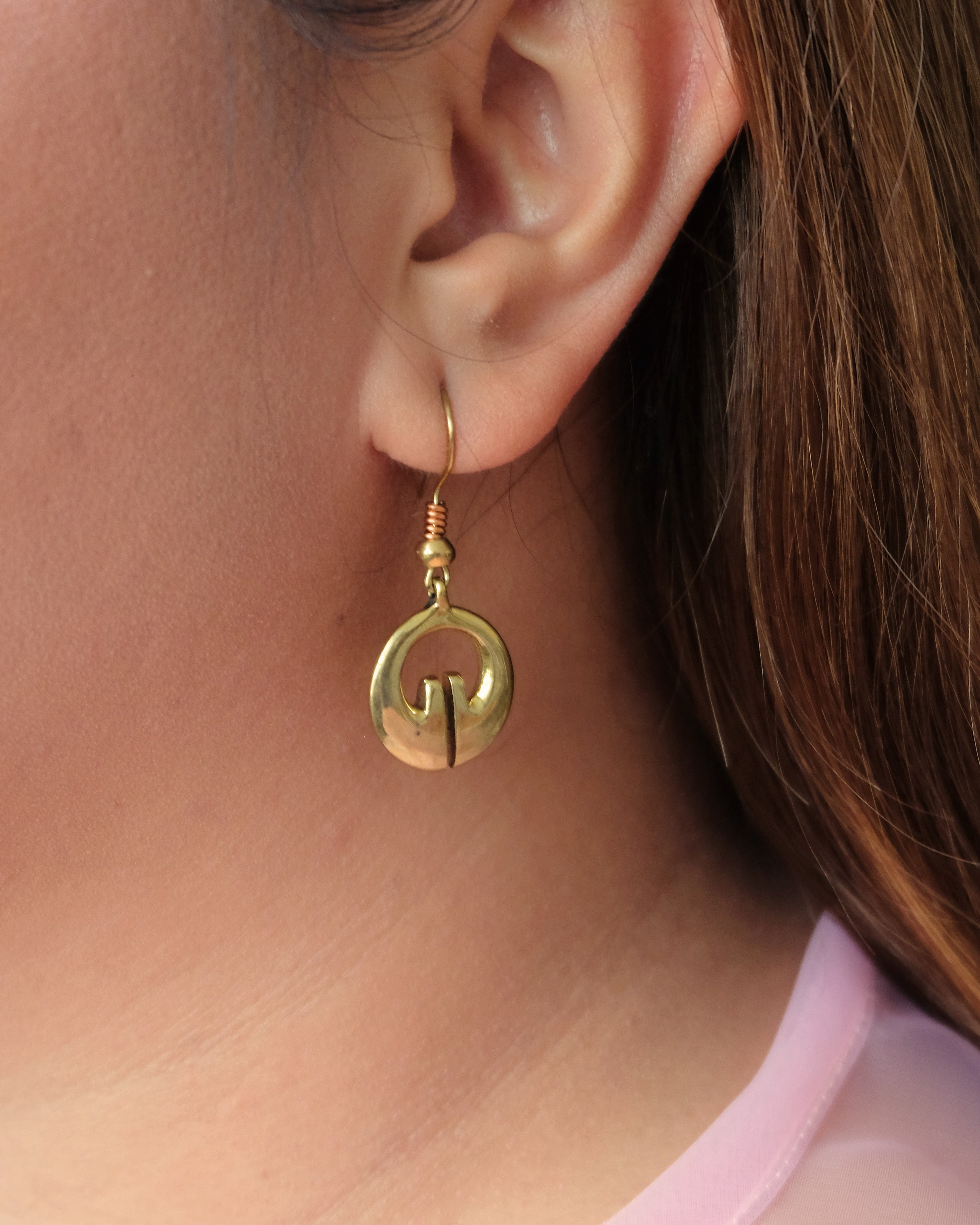 Lingling-o Earrings - Brass | Narra Studio