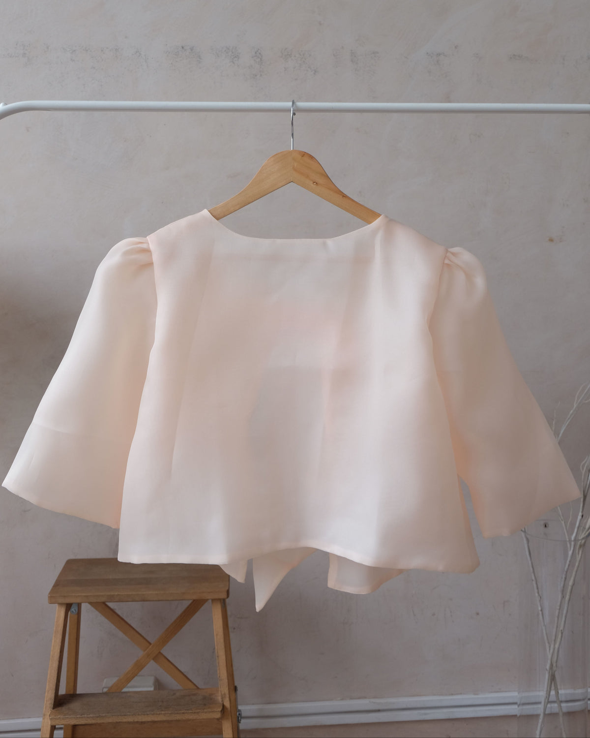 Organza Camisa – Peach | Narra Studio