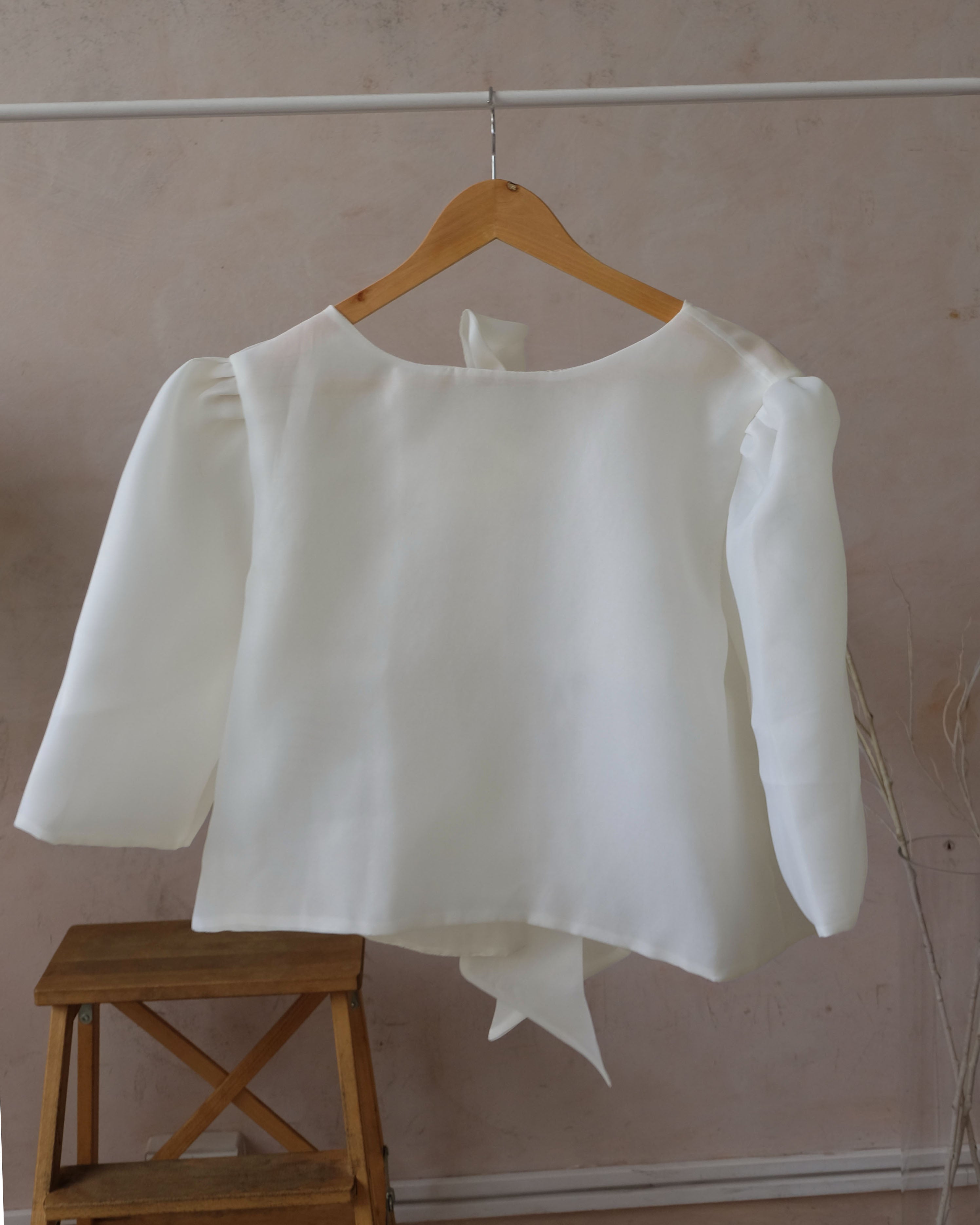 Organza Camisa – Ivory