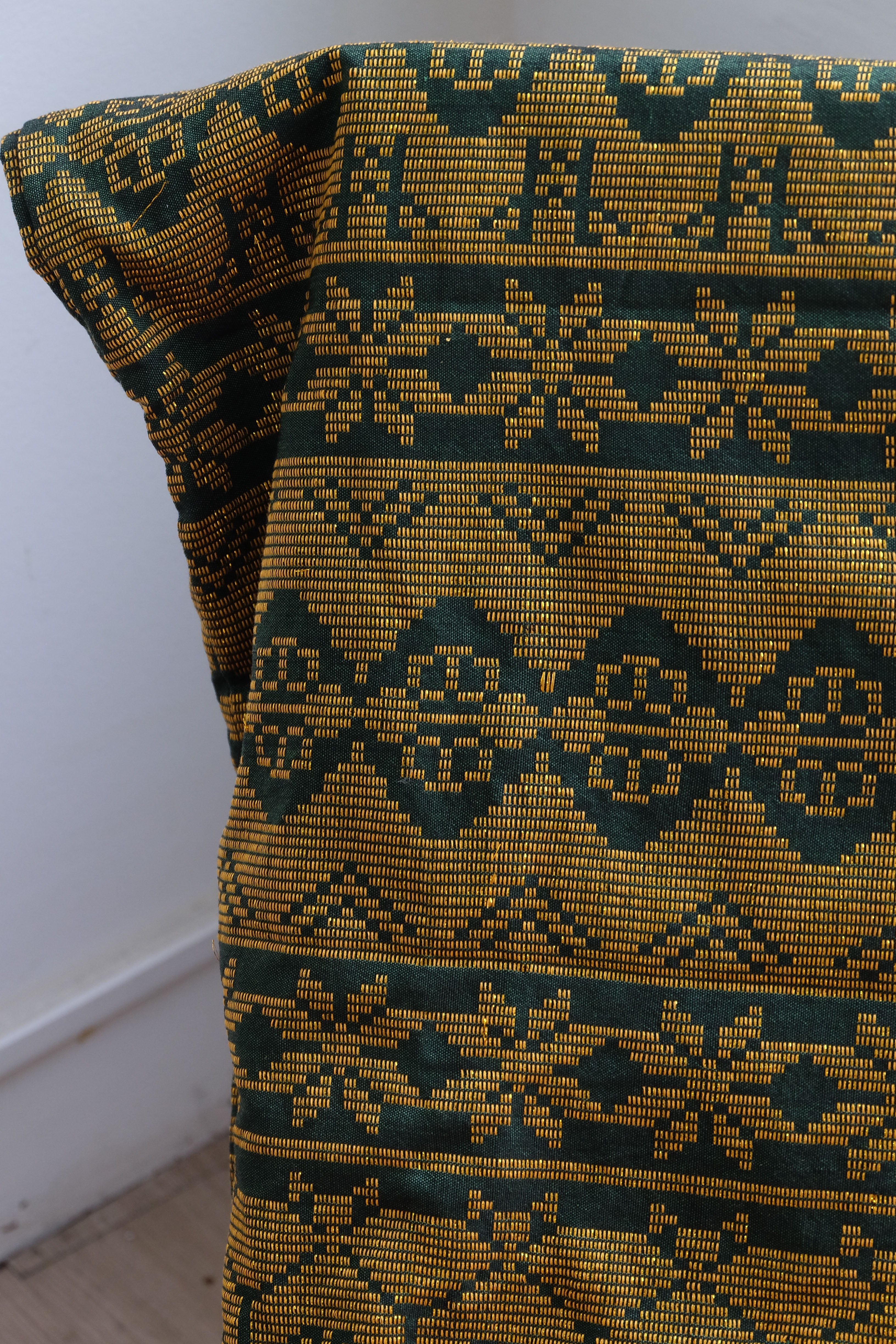 Handwoven Malong - Green and Gold
