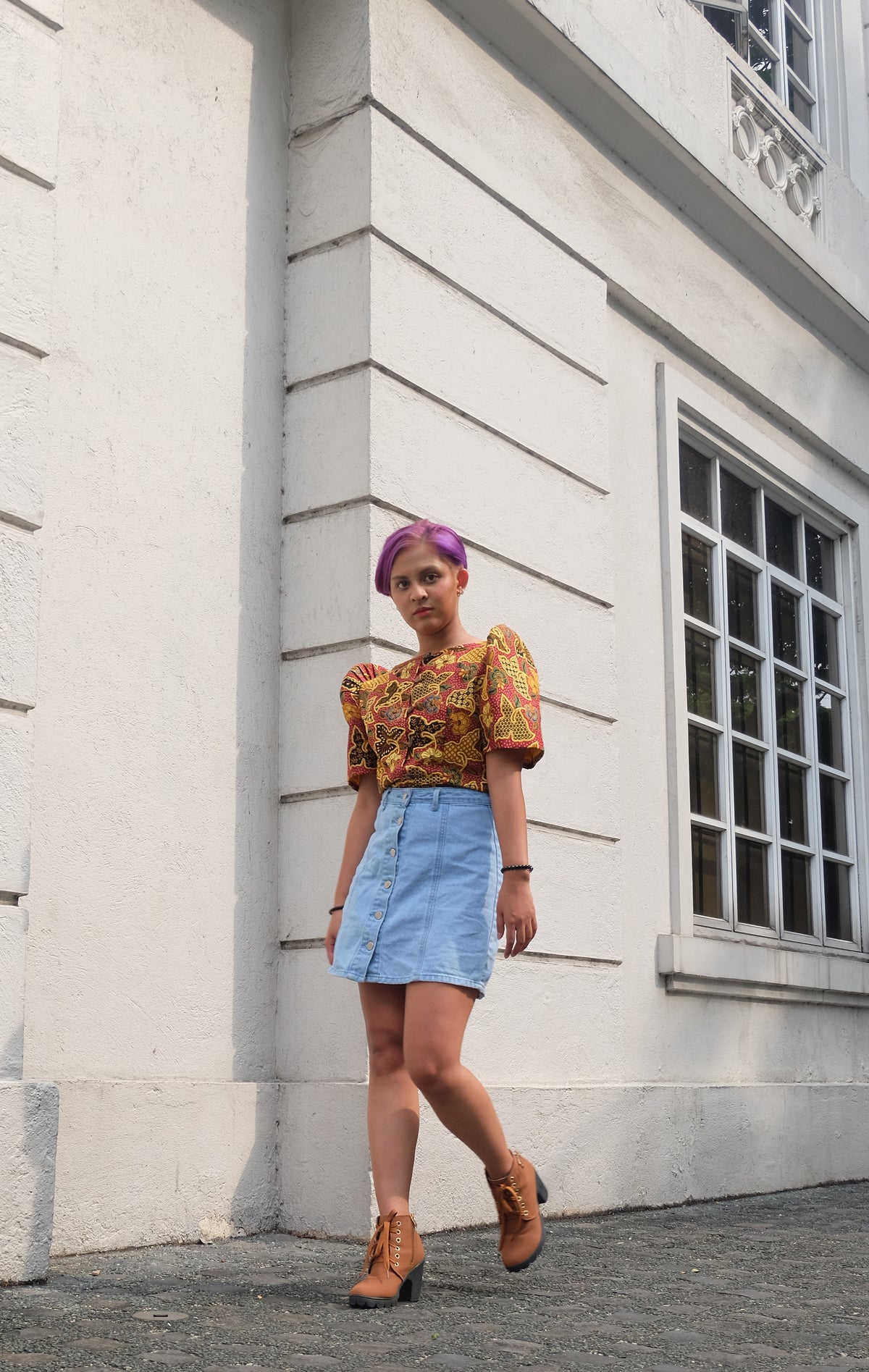 Batik Butterfly Sleeve Blouse | Narra Studio