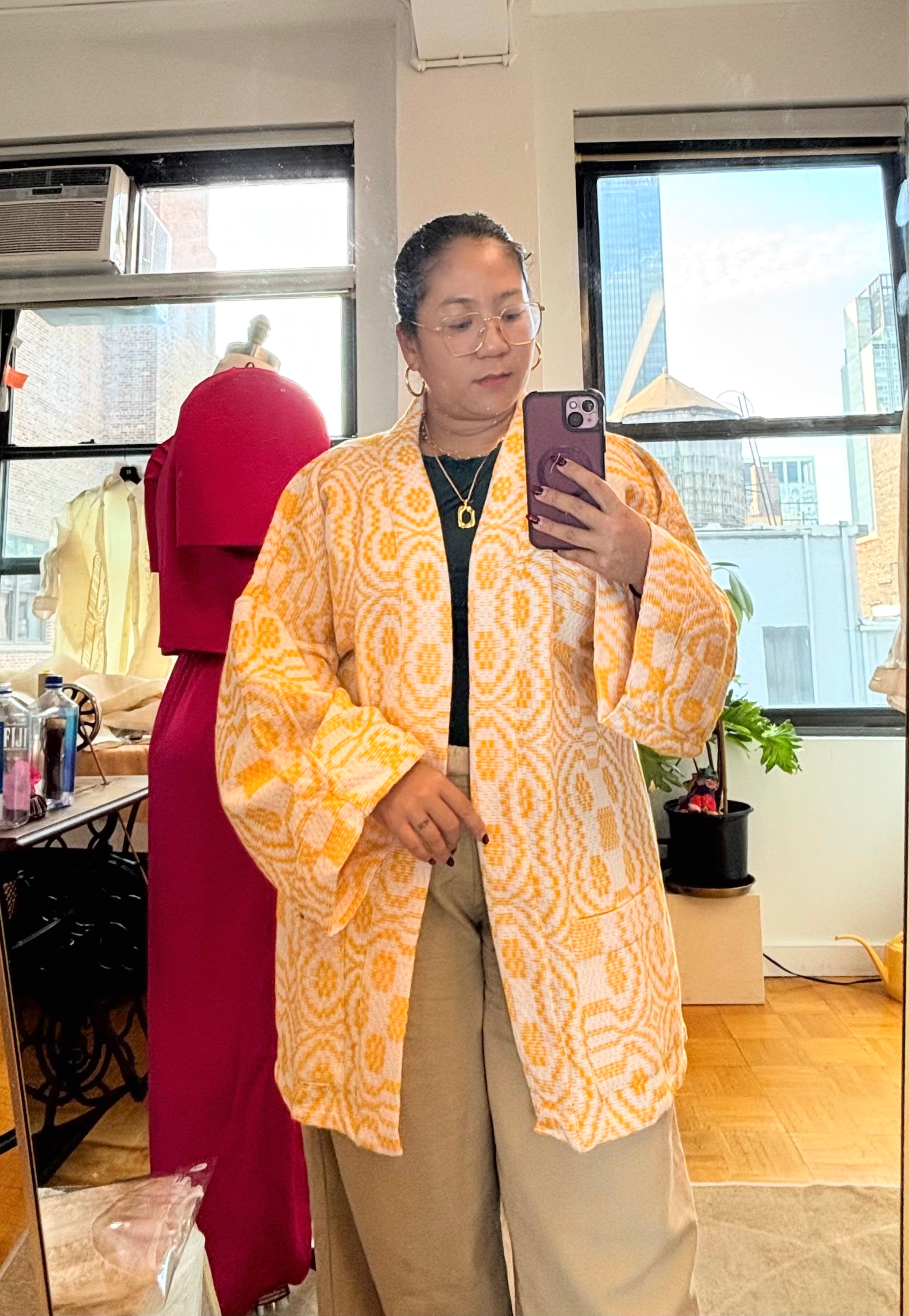 Ilocos Inabel Jacket - Yellow - XL/XXL
