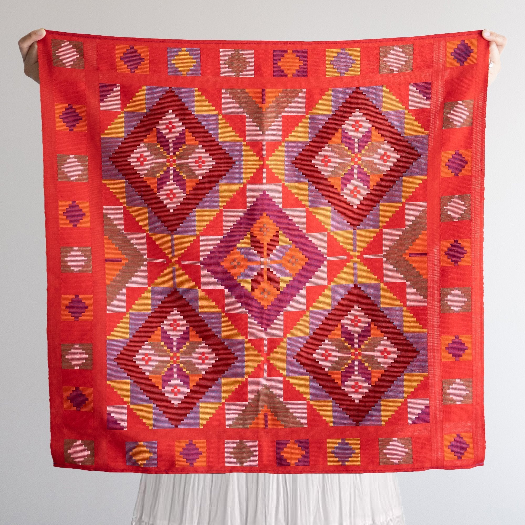 Yakan Headscarf Red Unisex Headscarf
