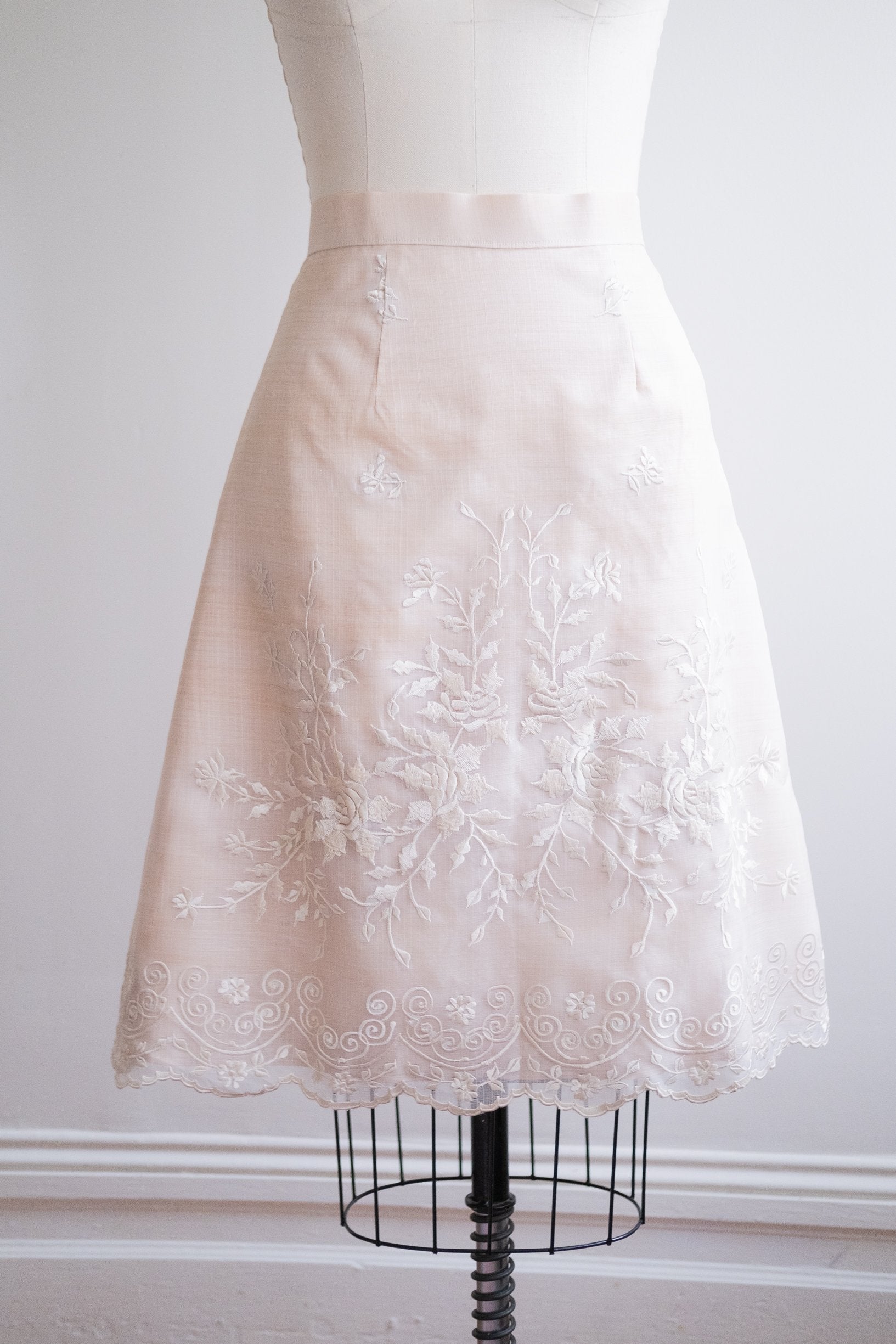 Heirloom Rose Skirt – Cream (Made to Order) | Narra Studio