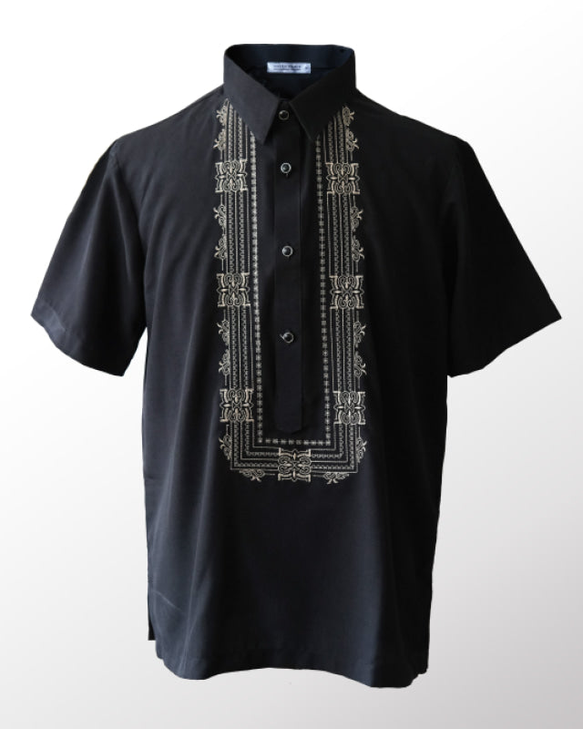Casual Barong in Black Shirts & Tops