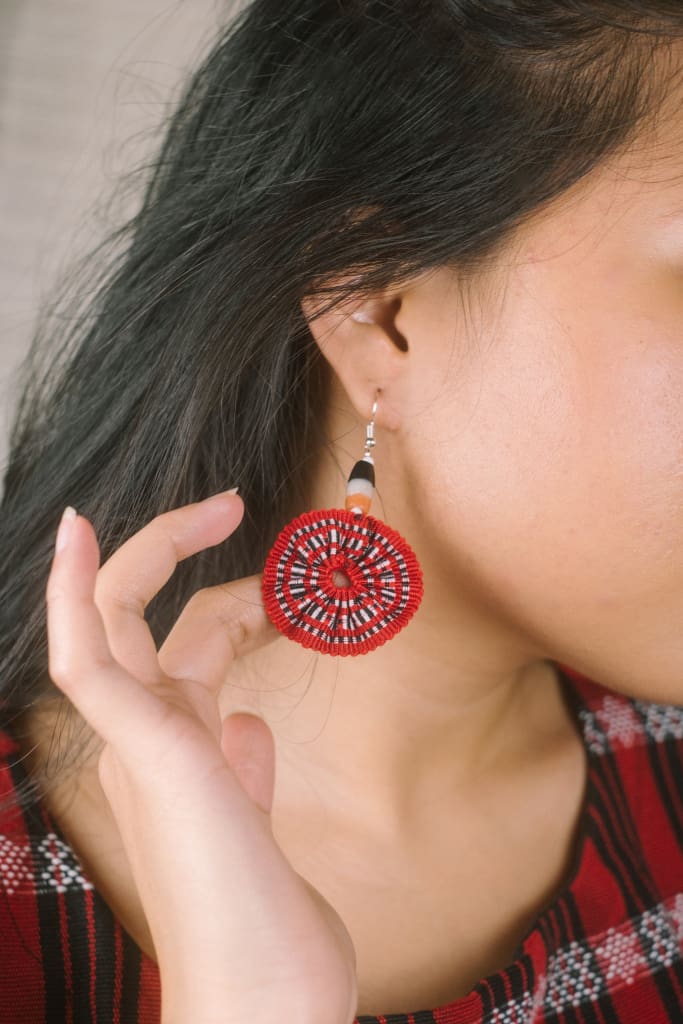 Handwoven Kalinga Earrings Womens Earrings