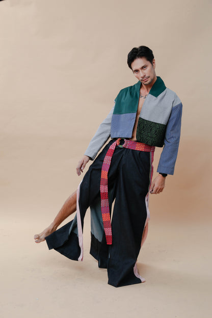 Modern Filipiniana-Rockstar Green by Kabangkalan Negros - Narra Studio-available in NYC USA