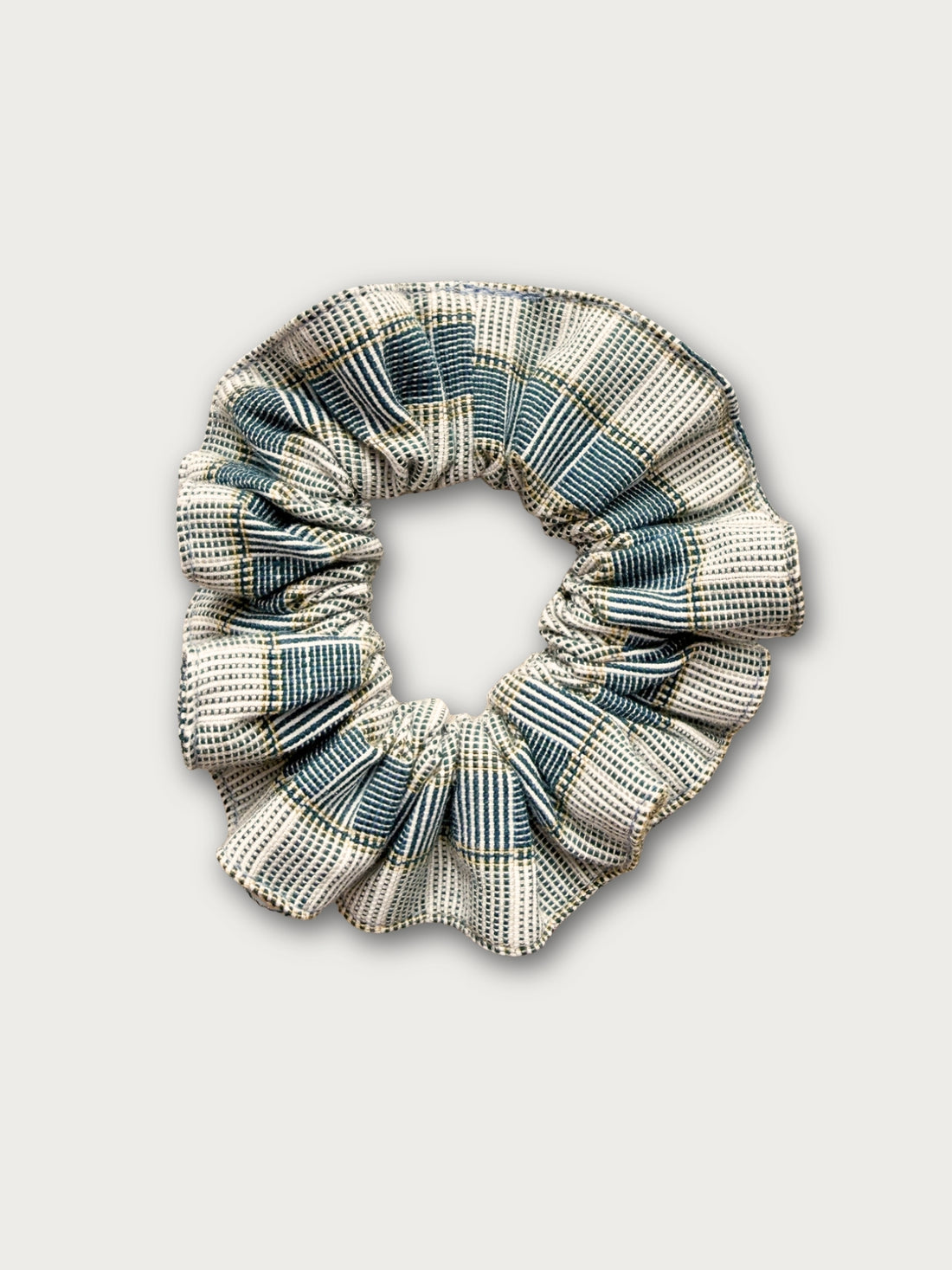 Handwoven Binakol Scrunchie - Green Gray