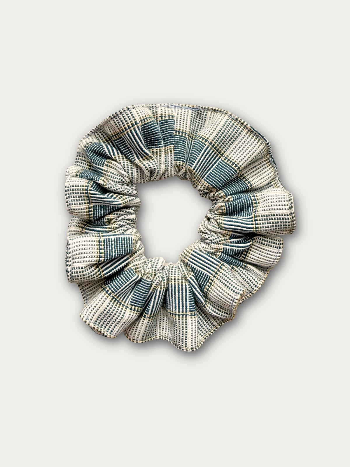 Handwoven Binakol Scrunchie - Green Gray