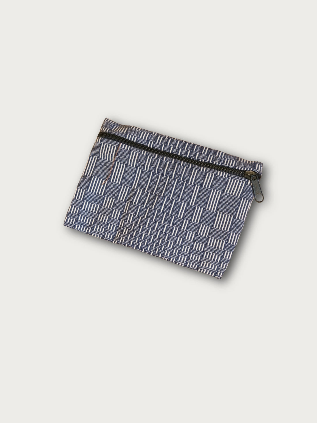 Handwoven Zipper Pouch - Gray