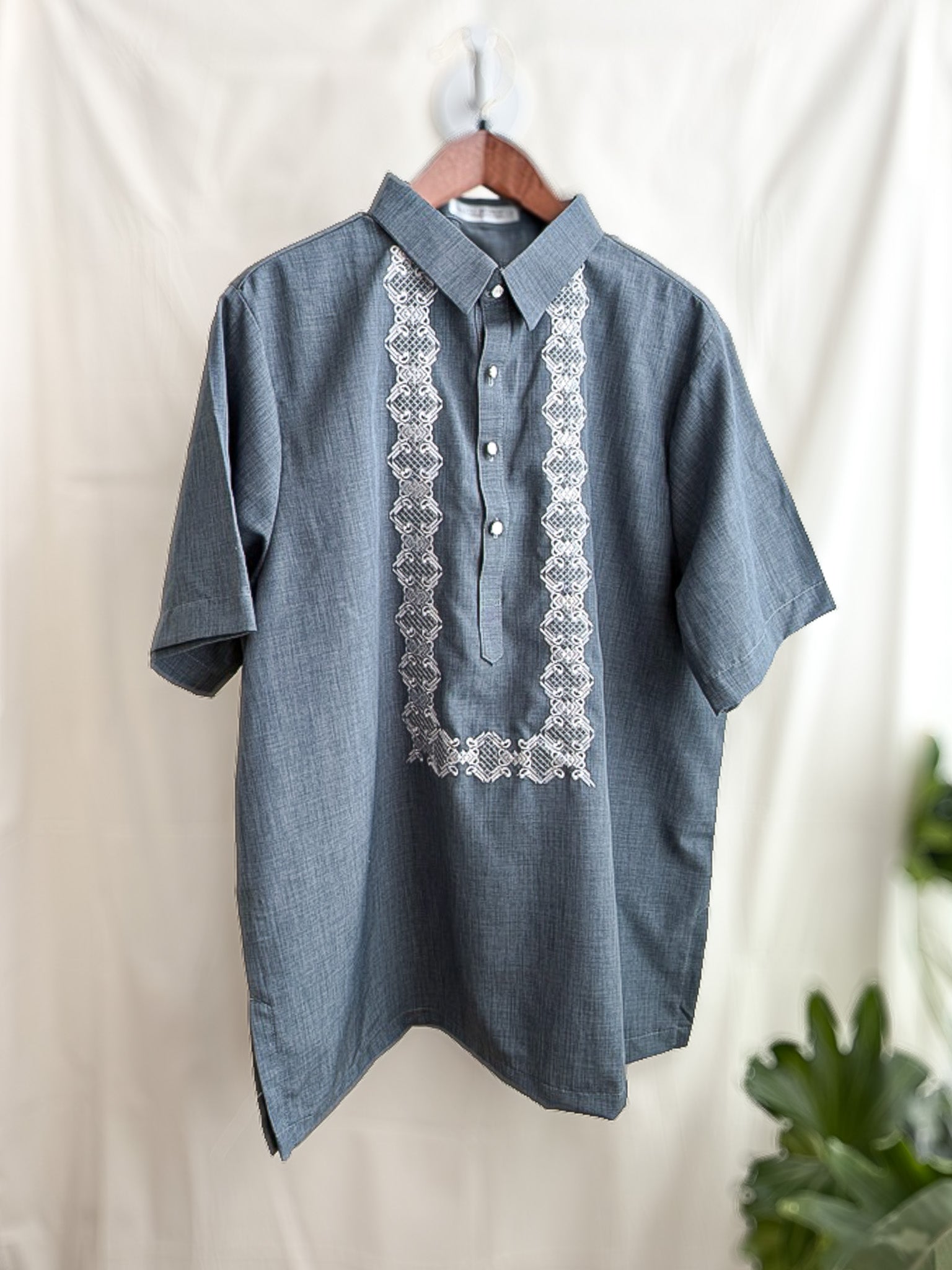 Everyday Barong - Blue Gray | Filipino jewelry | Narra Studio