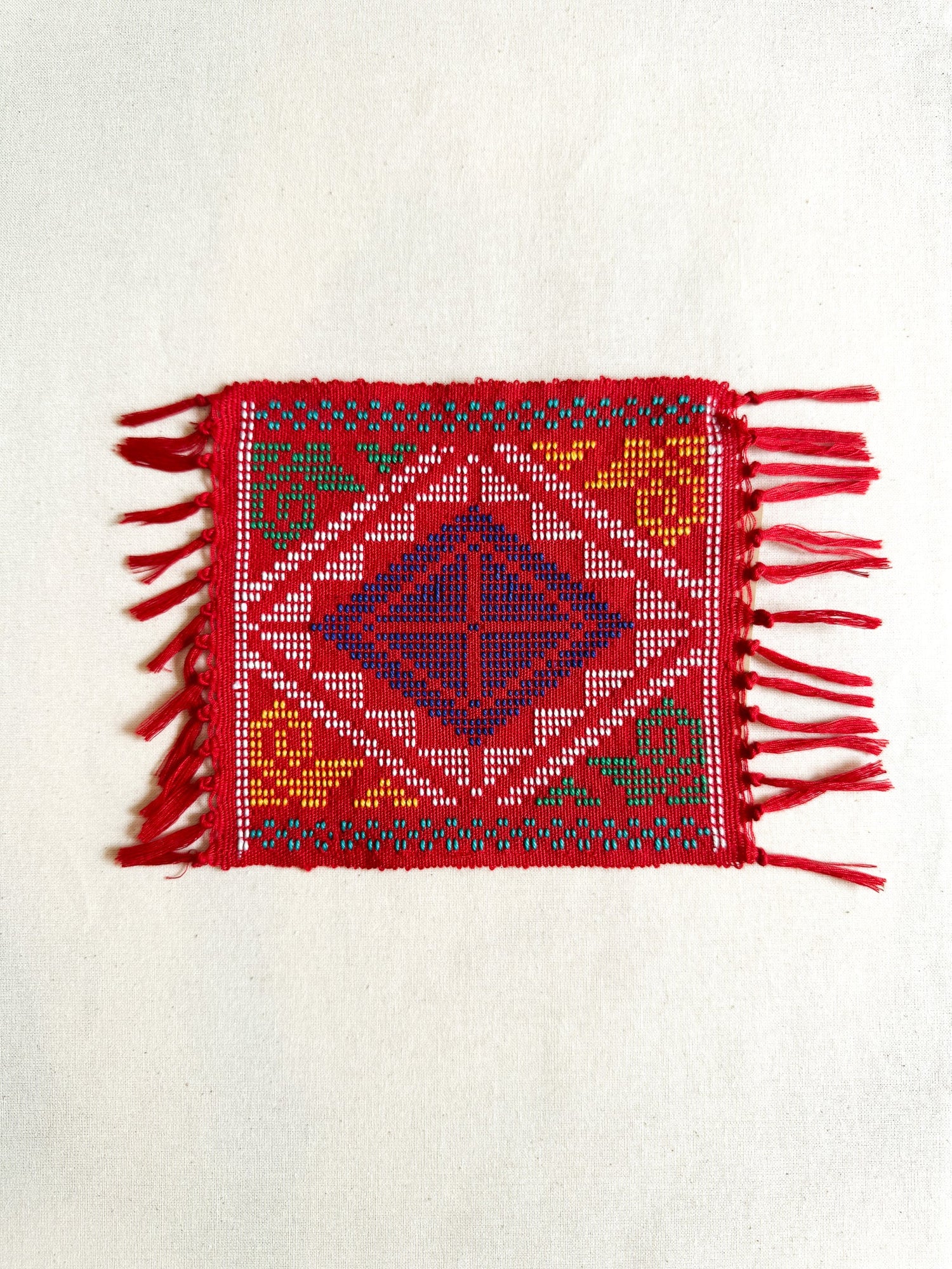 Yakan Handwoven Cloth - Red Coaster