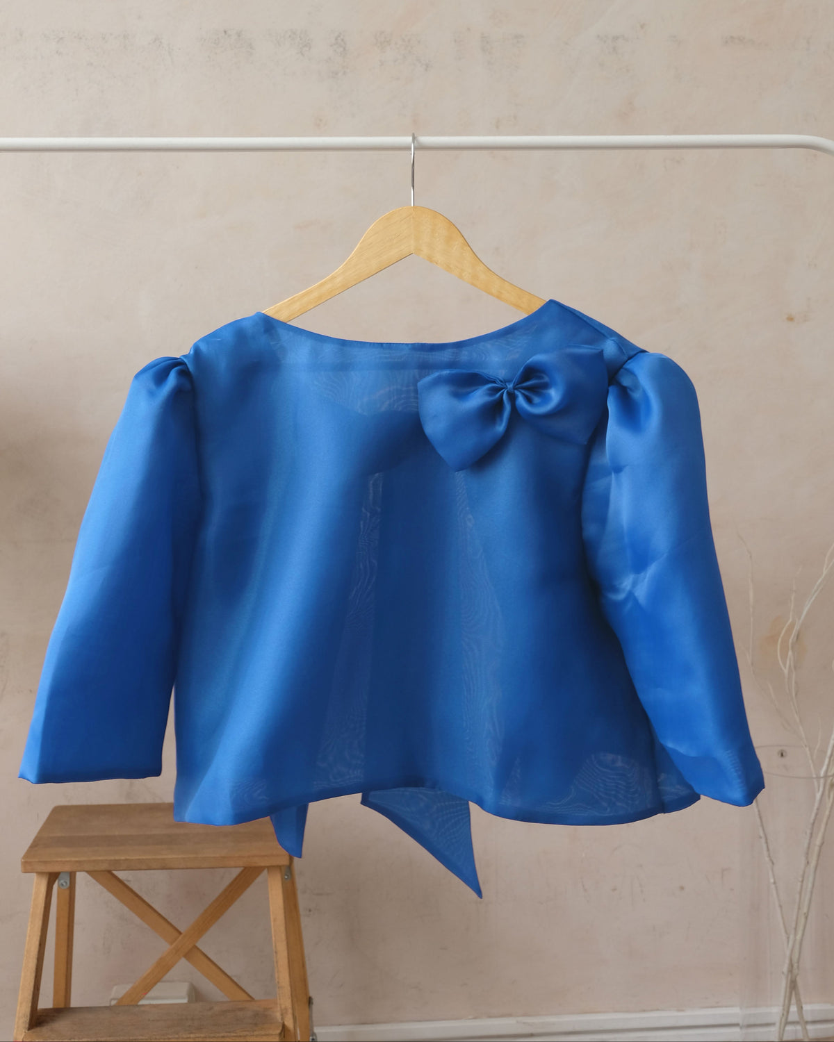 Organza Camisa – Cobalt Blue