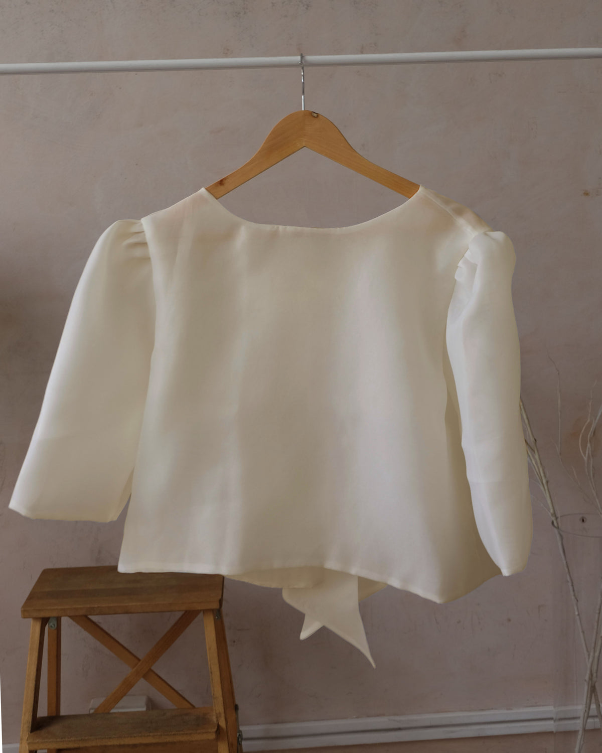 Organza Camisa – Cream