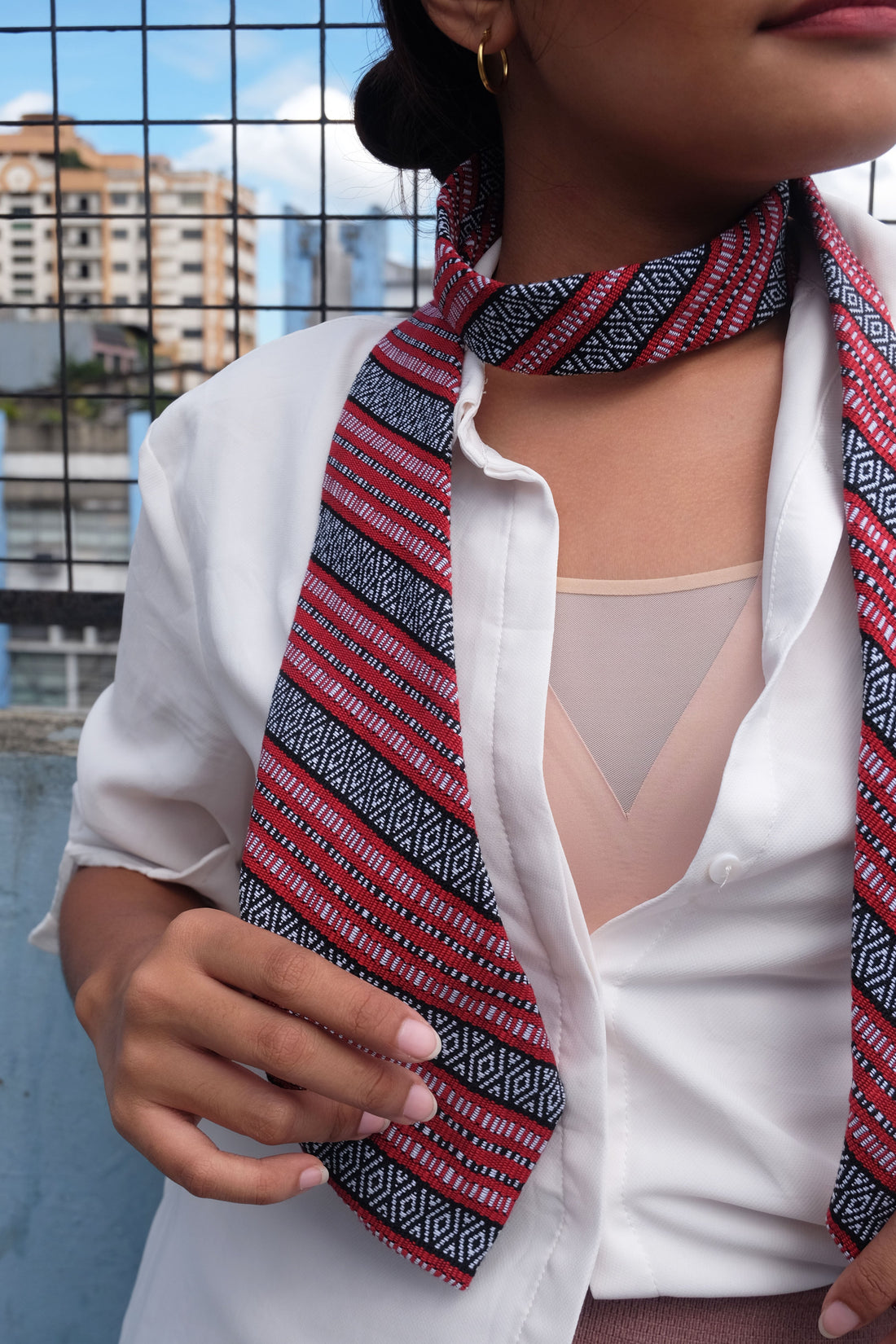 Handwoven Isabela Necktie Red