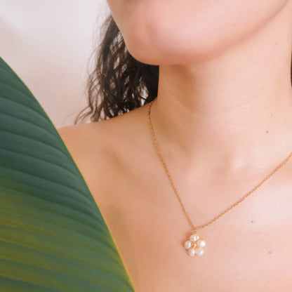 Modern Filipiniana-Perlas Atis Necklace - Narra Studio-available in NYC USA