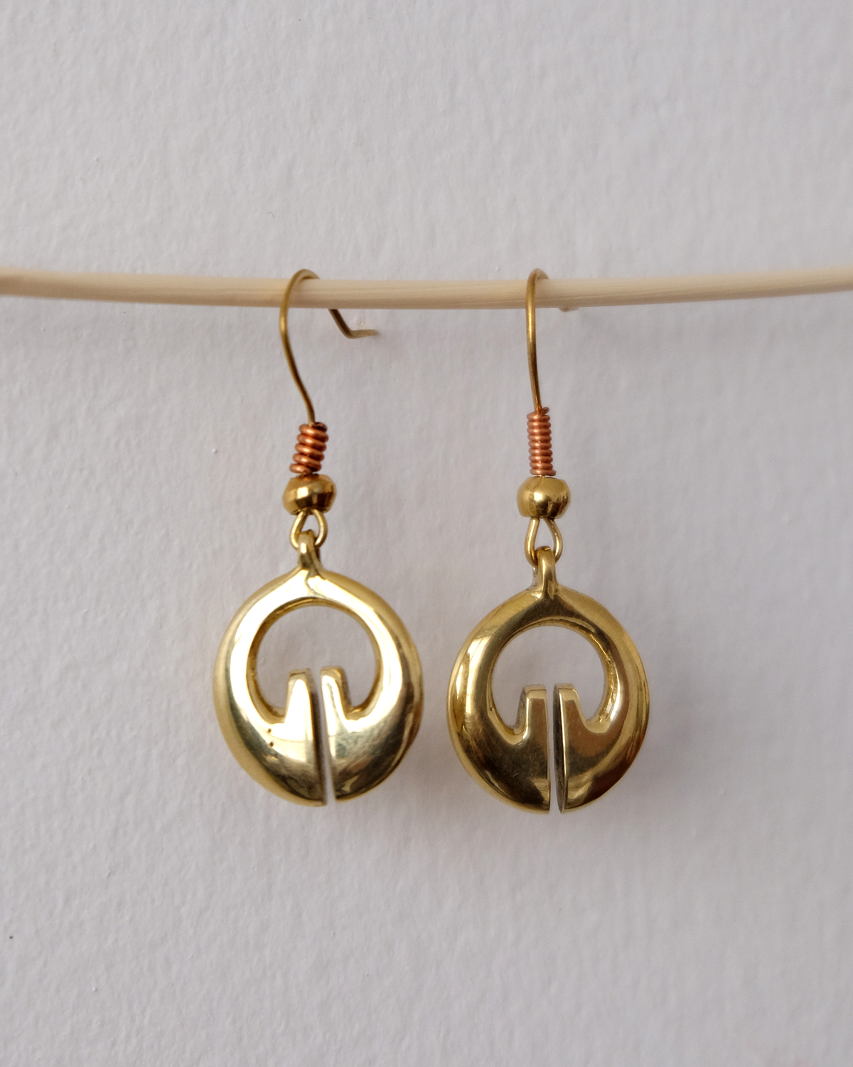 Mini Lingling-o Earrings - Brass | Narra Studio