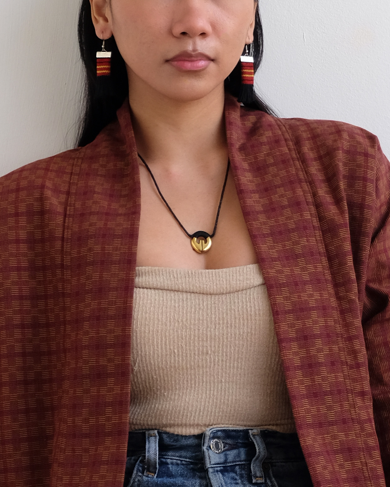 Ifugao Lingling-o Necklace - Brass / Silver Alloy | Narra Studio
