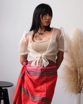 Silky Malong - Red | Narra Studio
