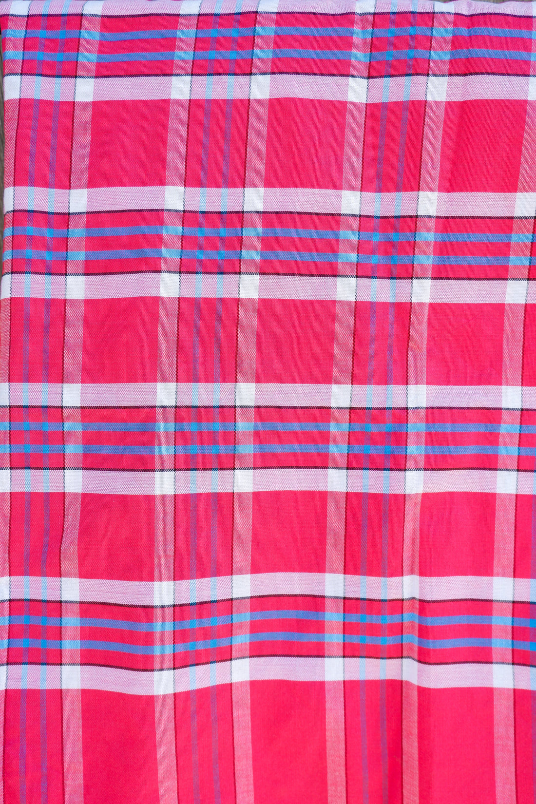 Handloomed Visayan Patadyong Pink Checkered malong