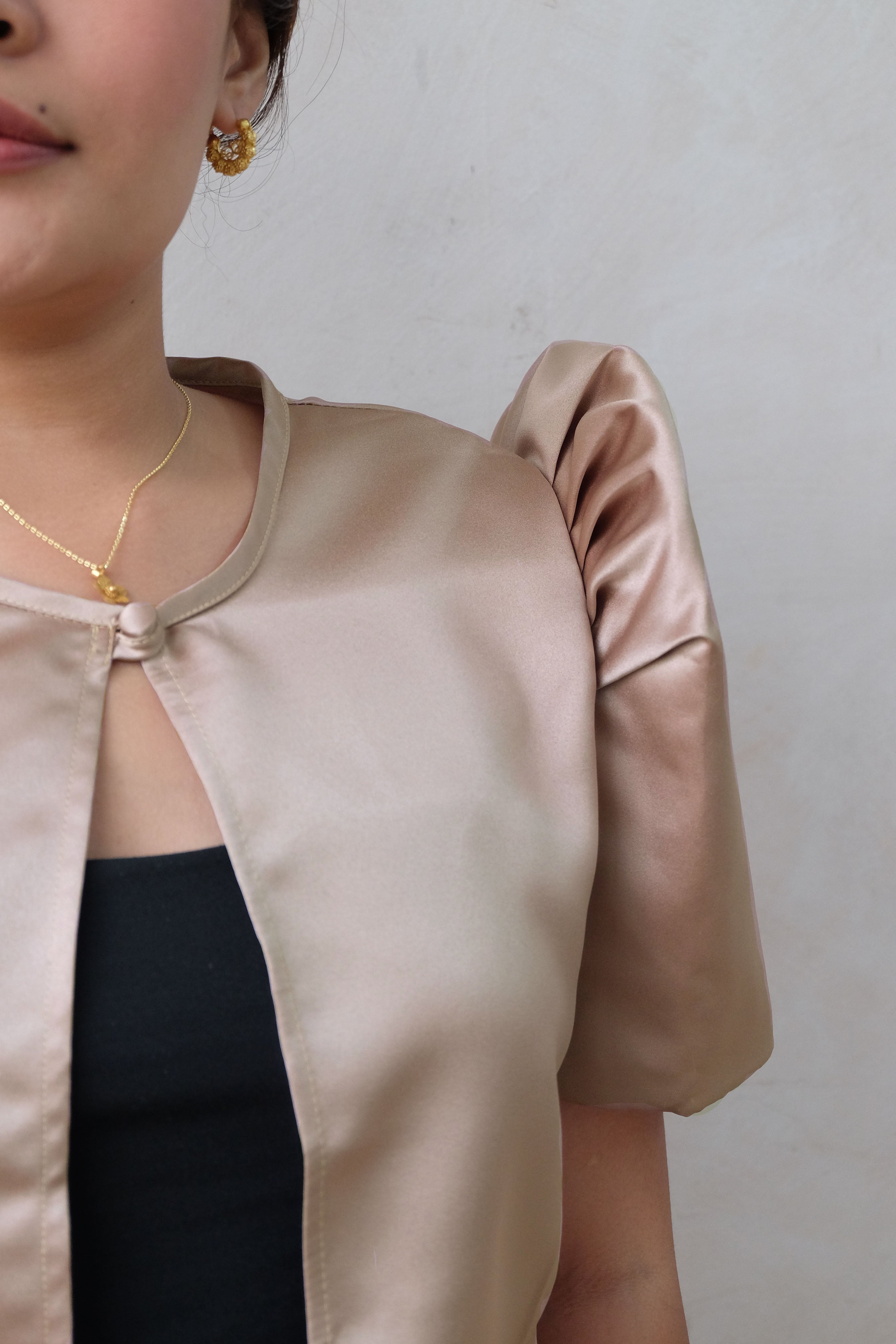 Satin Butterfly Sleeve Bolero