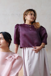 Organza Camisa – Plum | Narra Studio
