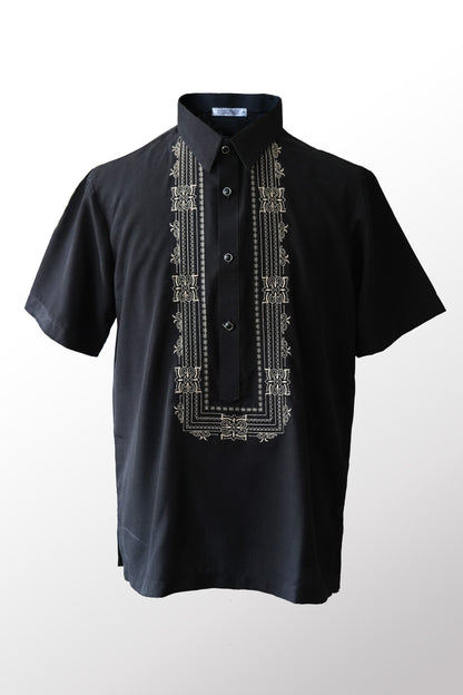Casual Barong in Black Shirts &amp; Tops