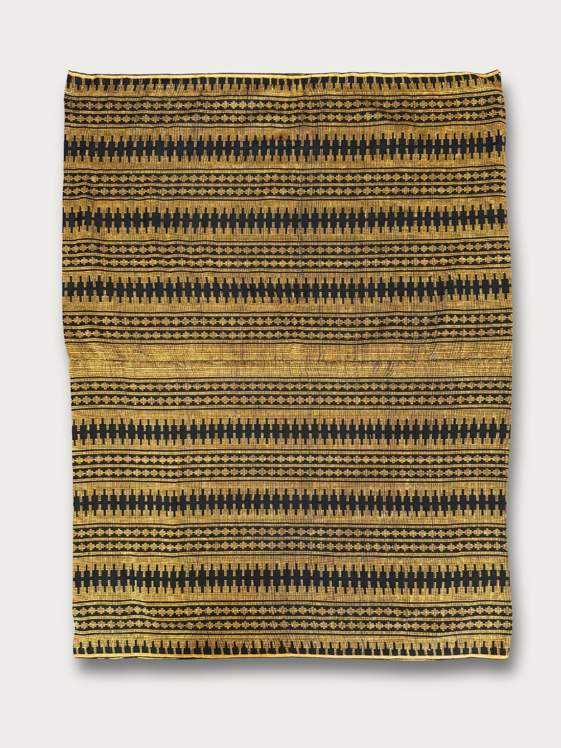 Handwoven Malong - Black and Gold