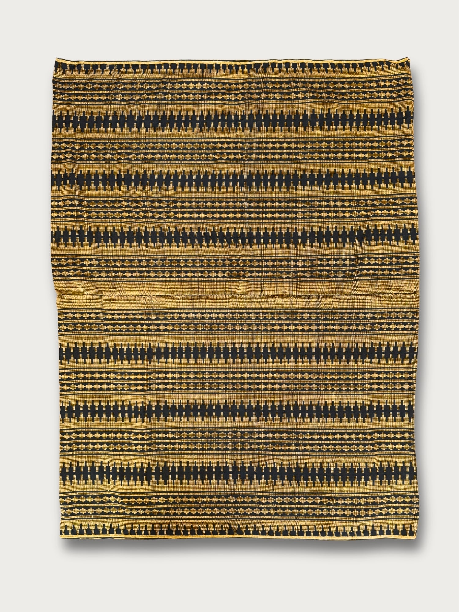 Handwoven Malong - Black and Gold