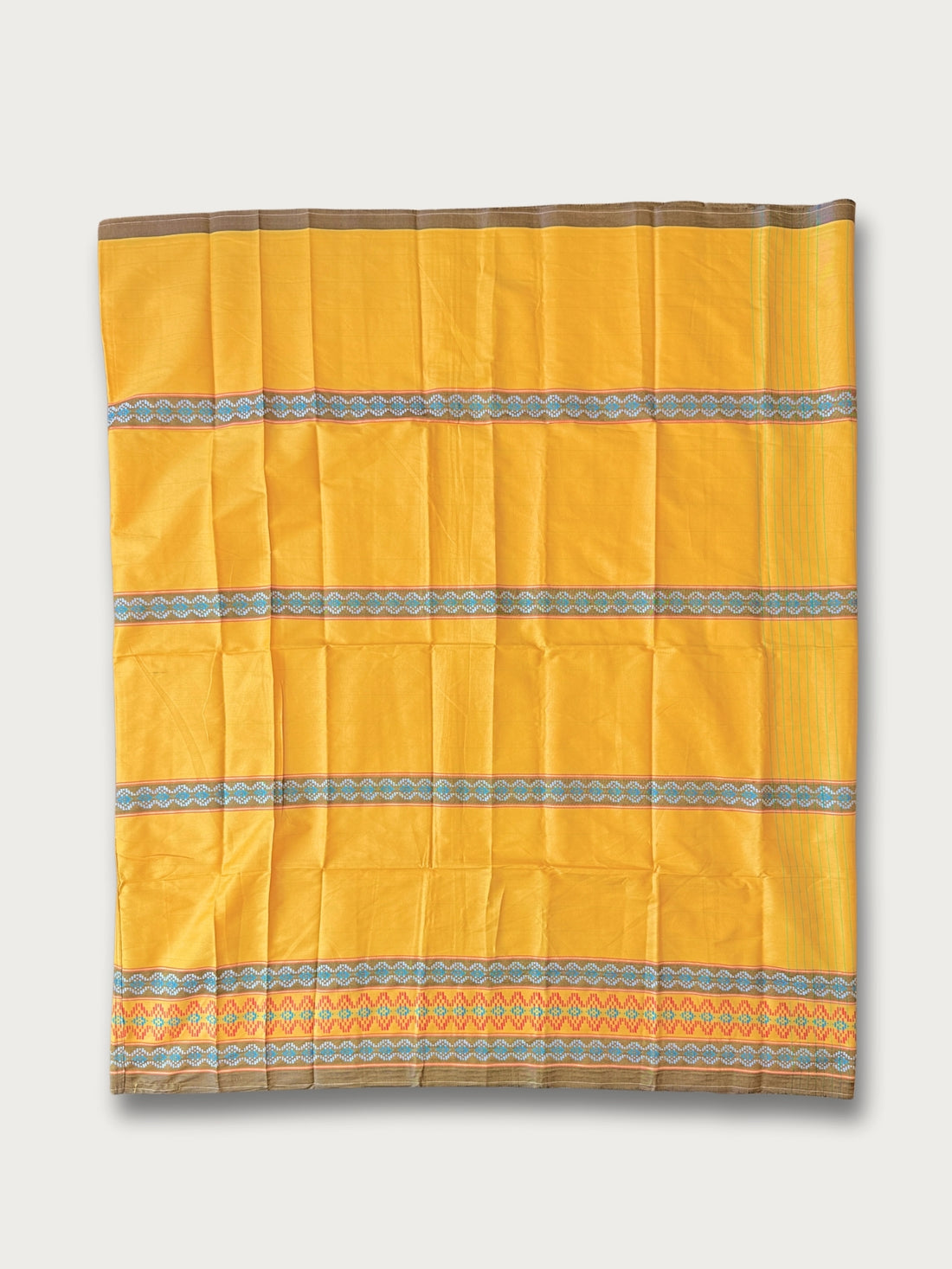Modern Filipiniana-Silky Malong - Golden Yellow - Narra Studio-available in NYC USA