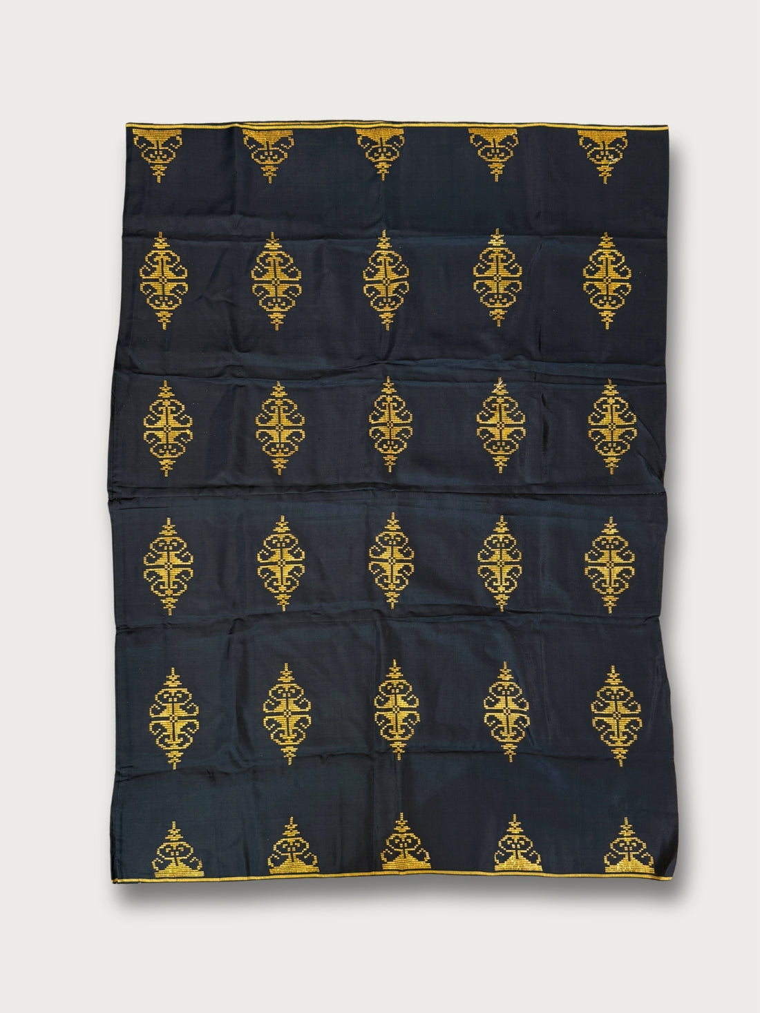 Handwoven Malong - Black and Gold