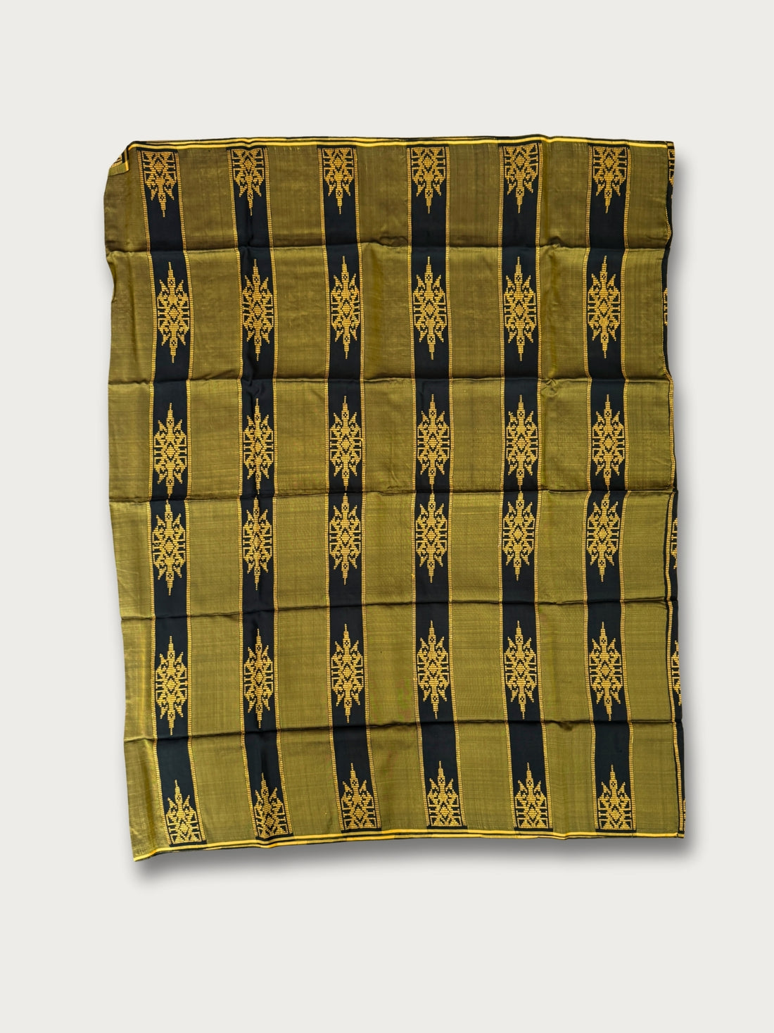 Handwoven Malong - Black and Gold