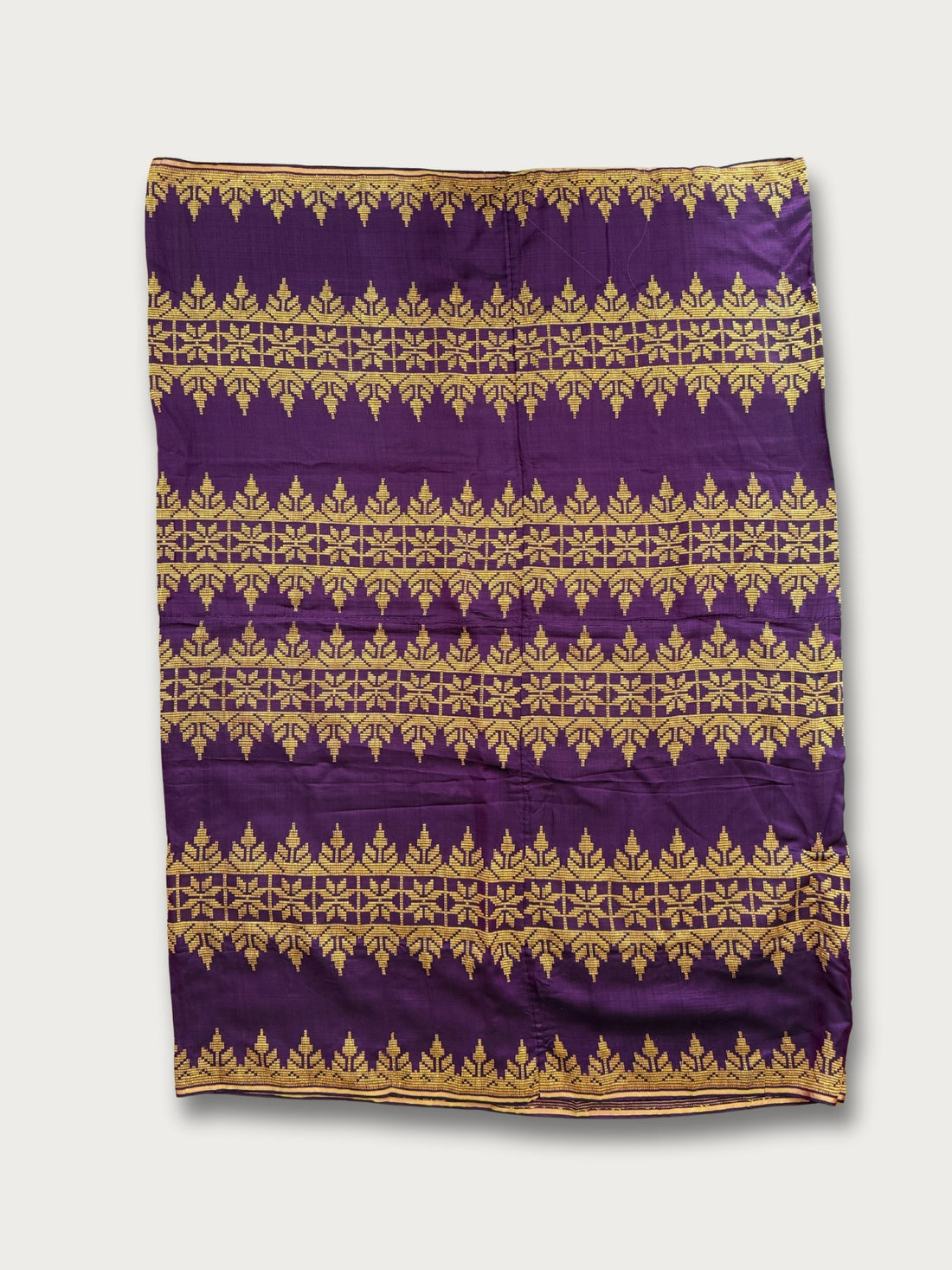 Handwoven Malong - Plum and Gold