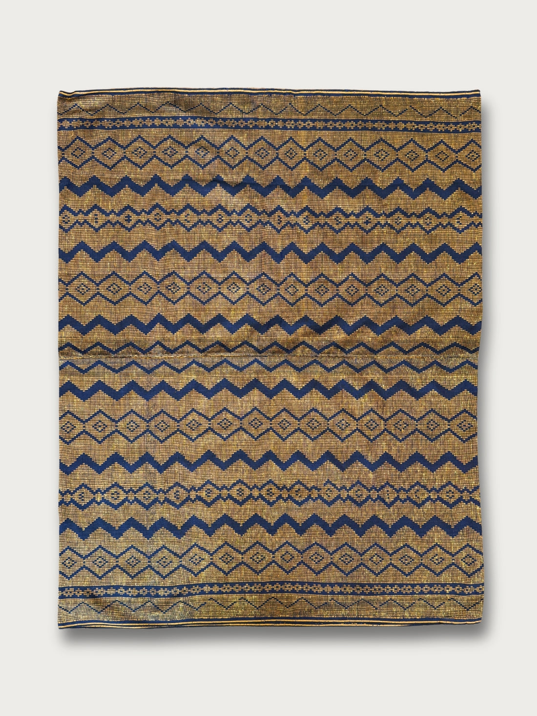 Handwoven Malong - Navy and Gold
