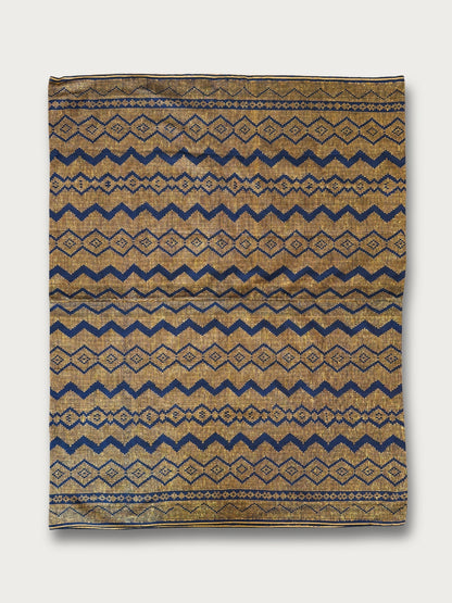 Handwoven Malong - Navy and Gold