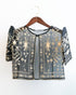 Black Sampaguita Bolero with Butterfly Sleeves women’s blouse