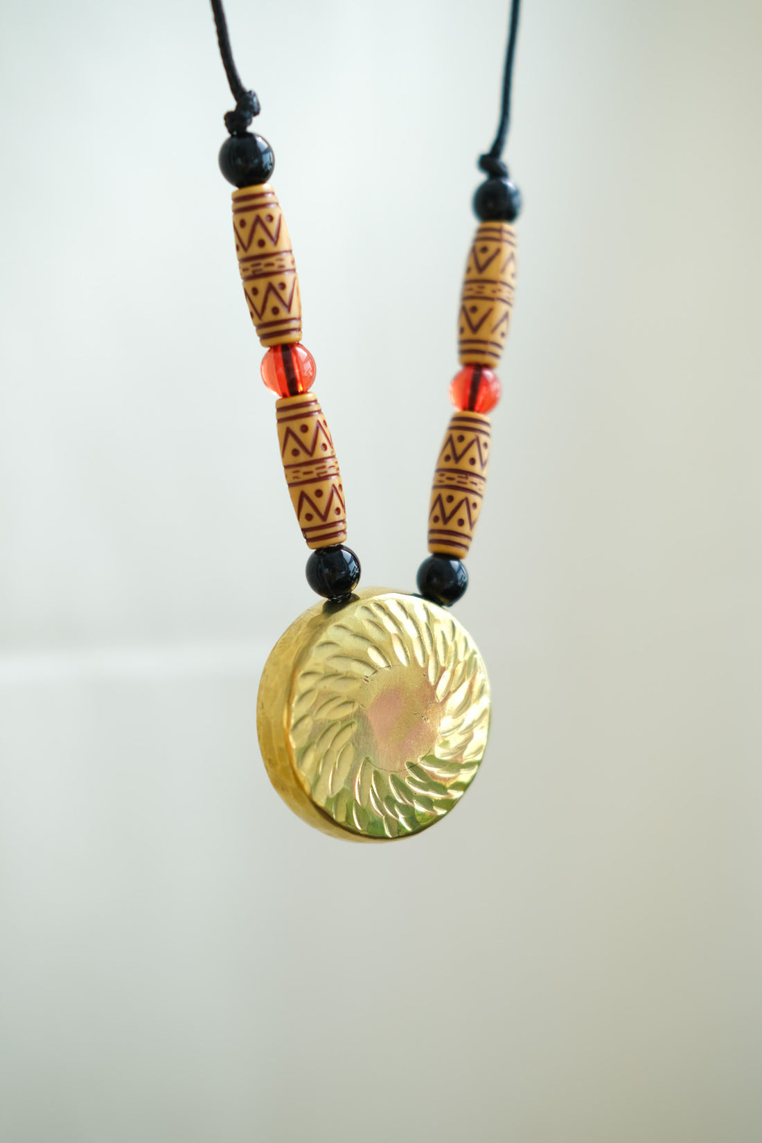 Ifugao Gong Necklace - Brass and Wood