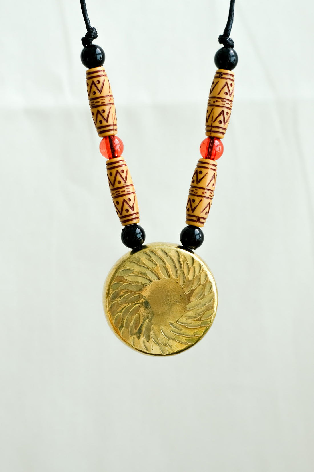 Ifugao Gong Necklace - Brass and Wood