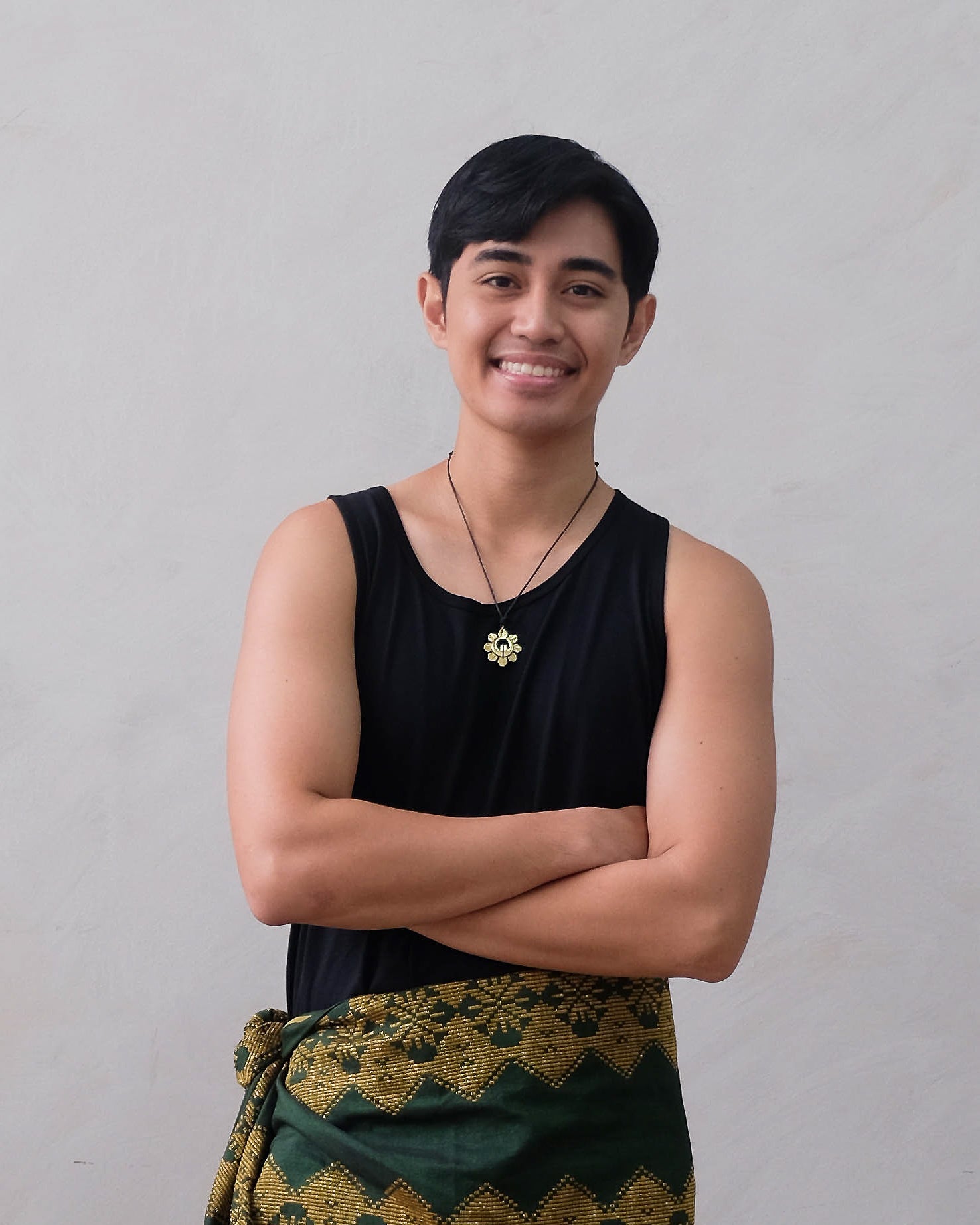 Philippine Sun Lingling-o Necklace - Brass | Narra Studio