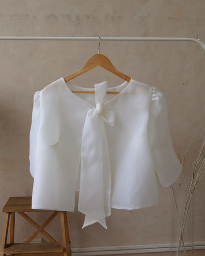 Organza Camisa – Ivory